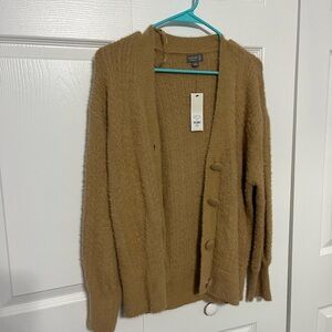 Cake Warm Tan Cardigan Sweater